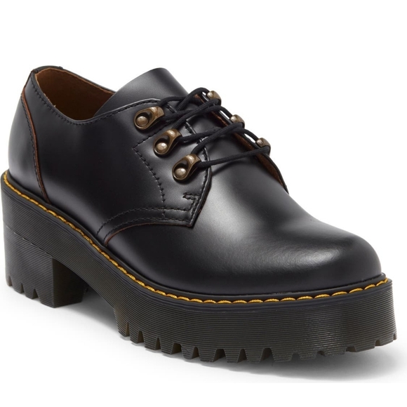 Dr. Martens Shoes - Dr. Martens Leona Lug Sole Platform Shoes Sz 9